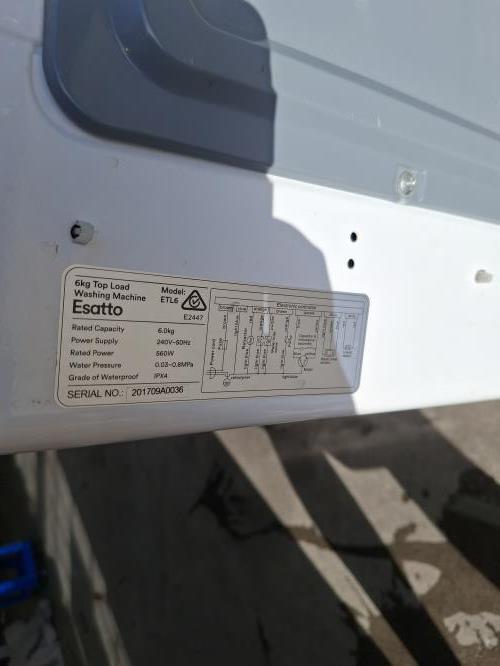 Second-hand Esatto 6kg Top Load Washing Machine - Photo 5)