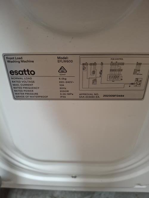 Second-hand Esatto 6kg Front Load Washing Machine - Photo 5)