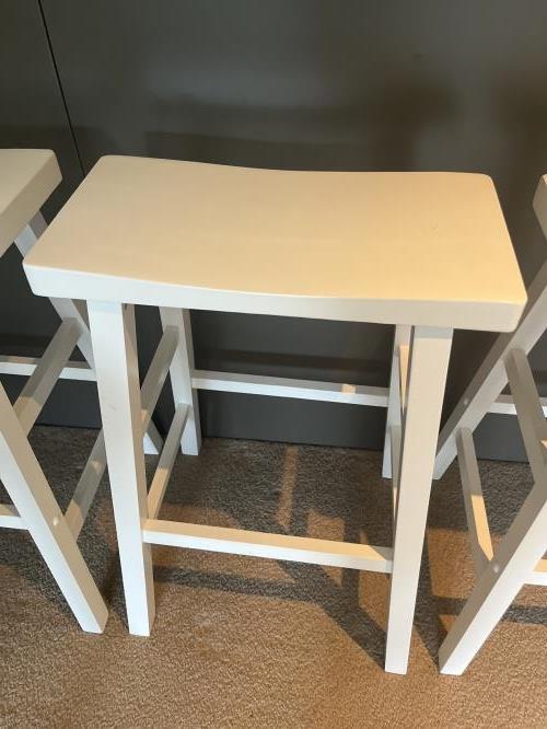 Second-hand Set of 3 Bar Stools - Photo 5)