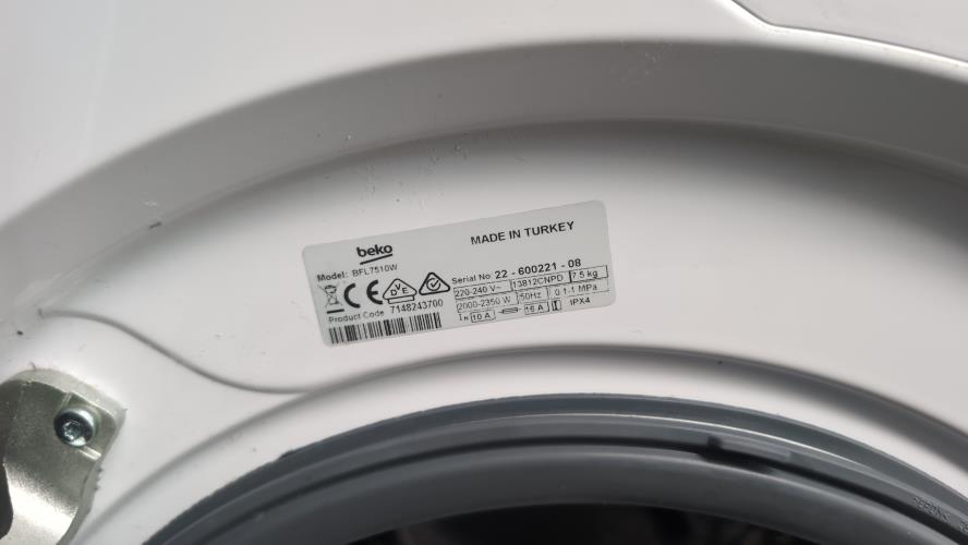 Second-hand Beko 7.5kg Front Load Washing Machine - Photo 5)