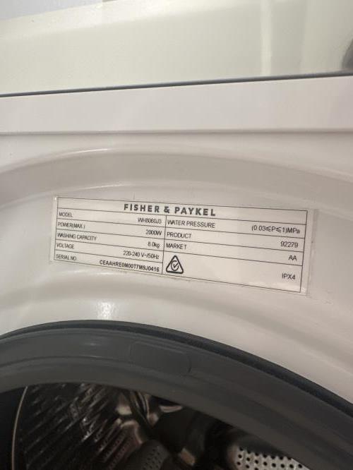 Second-hand Fisher & Paykel 8kg Front Load Washing Machine - Photo 5)