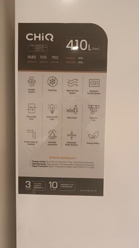 Second-hand Chiq 410L Top Mount Fridge - Photo 5)