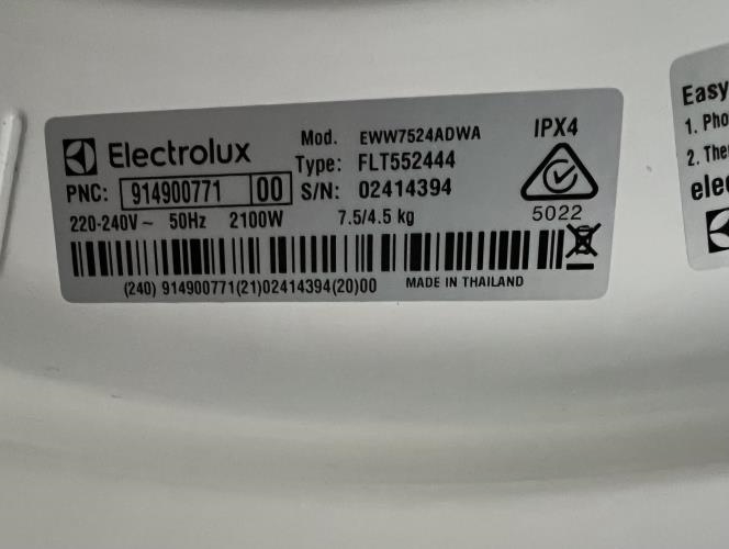 Second-hand Electrolux 7.5kg / 4.5kg Washer-Dryer Combo - Photo 5)