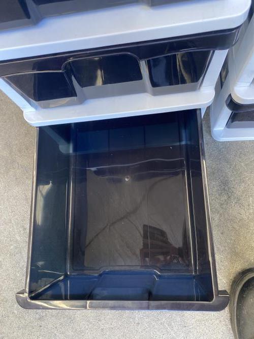Second-hand Set of 2 Plastic Storage Drawers - Photo 6)
