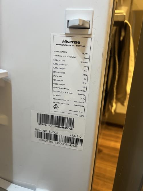 Second-hand Hisense 350L Top Mount Fridge - Photo 6)