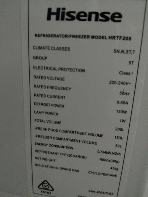 Second-hand Hisense 205L Top Mount Fridge - Photo 6)