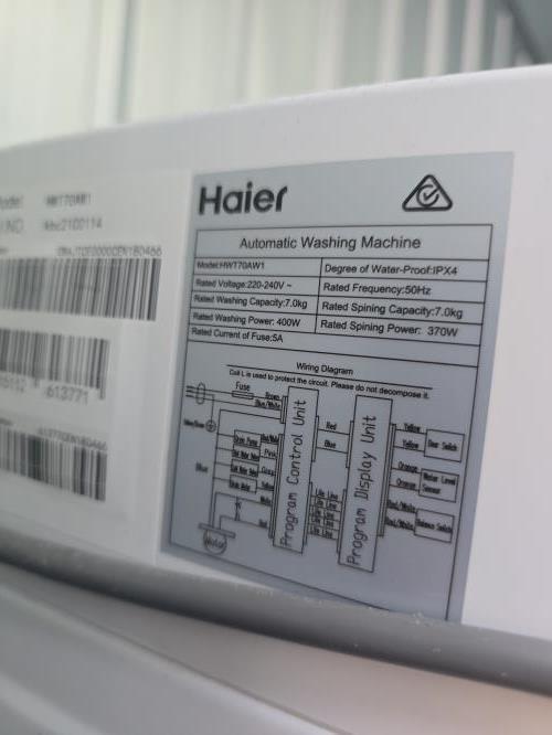Second-hand Haier 7kg Top Load Washing Machine - Photo 6)
