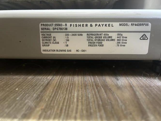 Second-hand Fisher & Paykel 442L Bottom Mount Fridge - Photo 6)