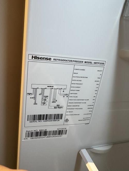 Second-hand Hisense 326L Top Mount Fridge - Photo 6)