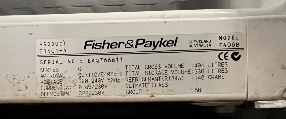 Second-hand Fisher & Paykel 404L Bottom Mount Fridge - Photo 6)