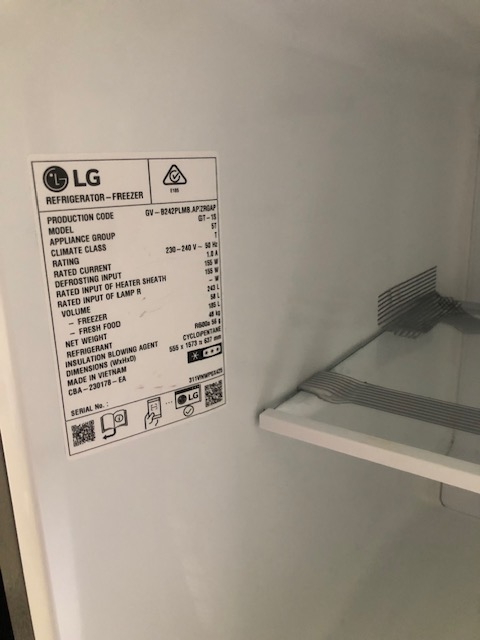 Second-hand LG 243L Top Mount Fridge - Photo 6)