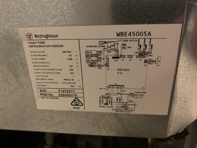 Second-hand Westinghouse 454L Bottom Mount Fridge - Photo 6)