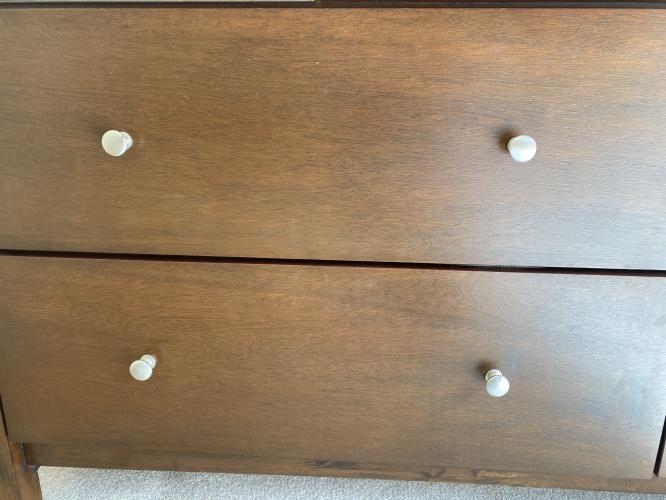 Second-hand Chest of Drawers with Mirror - Photo 6)