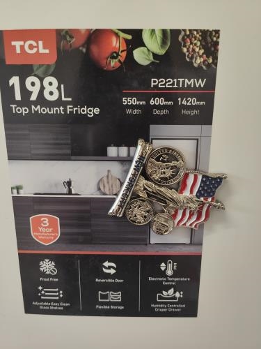 Second-hand TCL 198L Top Mount Fridge - Photo 6)