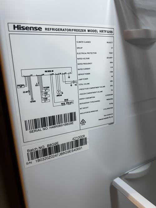 Second-hand Hisense 326L Top Mount Fridge - Photo 6)
