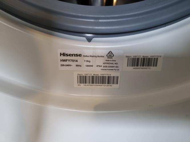 Second-hand Hisense 7.5kg Front Load Washing Machine - Photo 6)