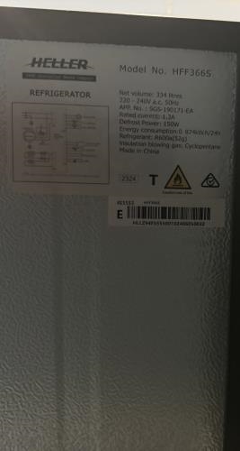 Second-hand Heller 366L Top Mount Fridge - Photo 6)