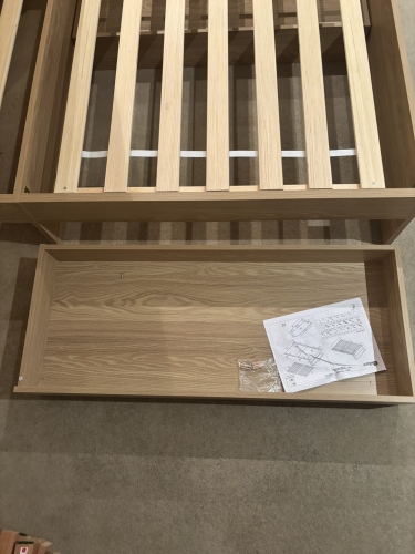 Second-hand King Single Bed Frame with 2 Storage Drawers - Photo 6)