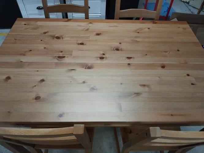 Second-hand IKEA Dining Table with 4 Chairs - Photo 6)