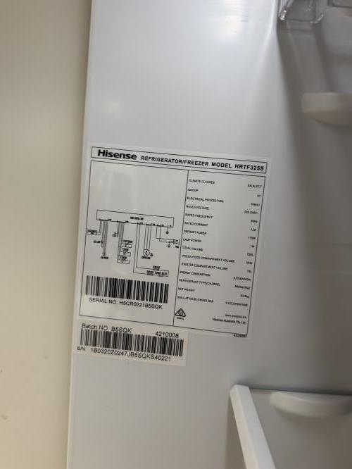 Second-hand Hisense 326L Top Mount Fridge - Photo 6)