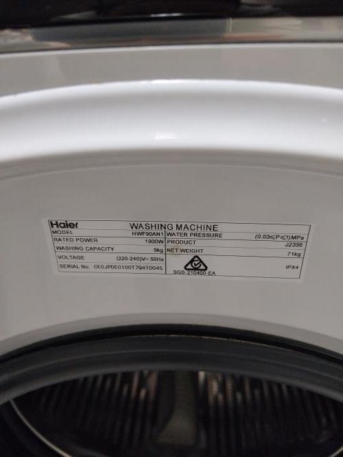Second-hand Haier 9kg Front Load Washing Machine - Photo 6)