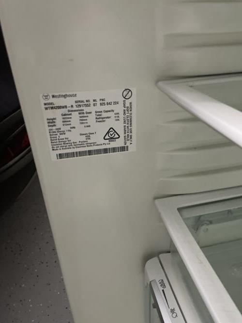 Second-hand Westinghouse 420L Top Mount Fridge - Photo 6)