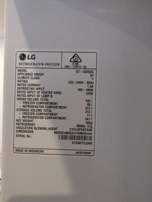 Second-hand LG 312L Top Mount Fridge - Photo 6)