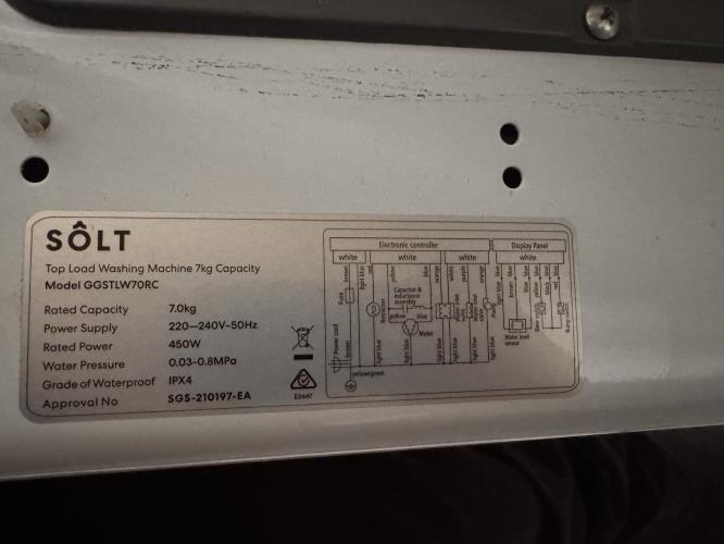 Second-hand Solt 7kg Top Load Washing Machine - Photo 6)