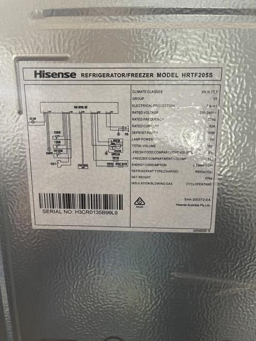 Second-hand Hisense 205L Top Mount Fridge - Photo 6)