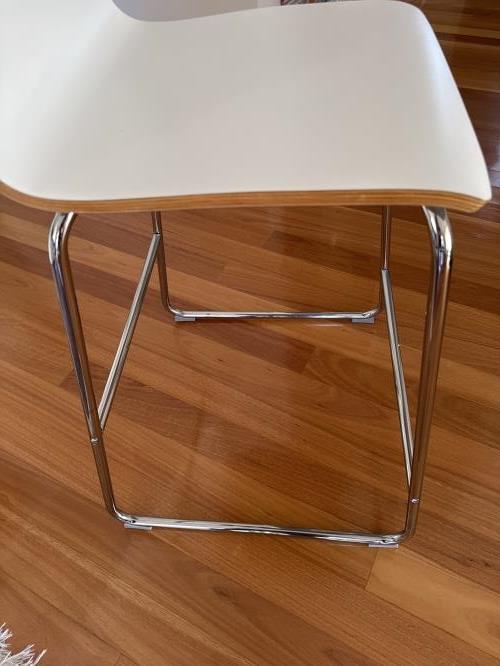 Second-hand Set of 3 Bar Stools - Photo 6)