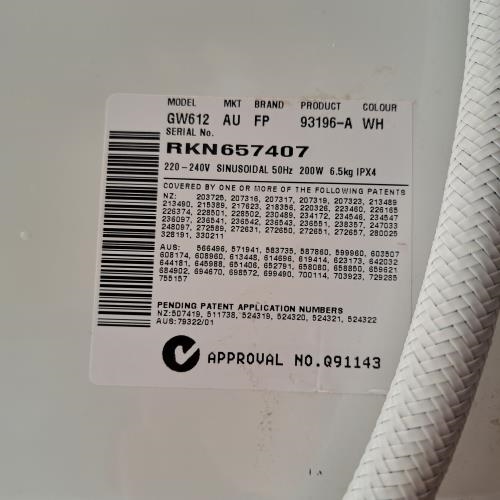 Second-hand Fisher & Paykel 6.5kg Top Load Washing Machine - Photo 6)