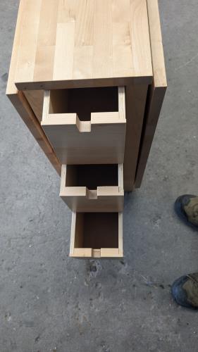 Second-hand IKEA Norden Gateleg Dining Table with 4 Chairs - Photo 6)
