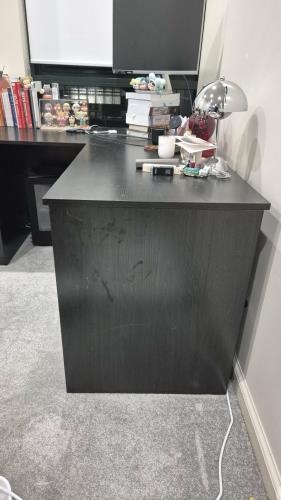 Second-hand L-Shape Desk with Drawers - Photo 6)