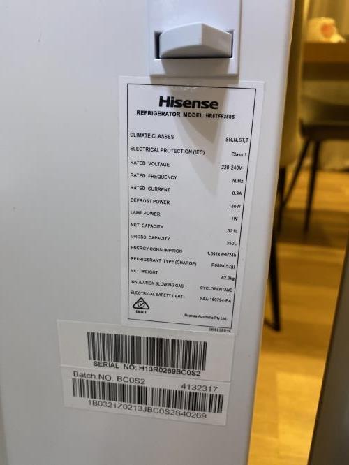Second-hand Hisense 350L Top Mount Fridge - Photo 6)