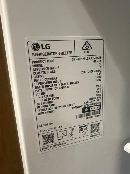 Second-hand LG 315L Top Mount Fridge - Photo 6)