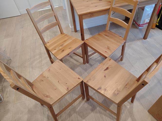 Second-hand IKEA JOKKMOKK Dining Table with 4 Chairs - Photo 6)