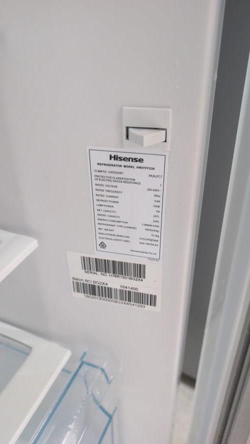 Second-hand Hisense 230L Top Mount Fridge - Photo 6)