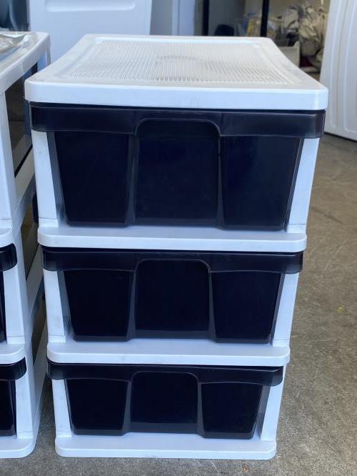 Second-hand Set of 2 Plastic Storage Drawers - Photo 7)