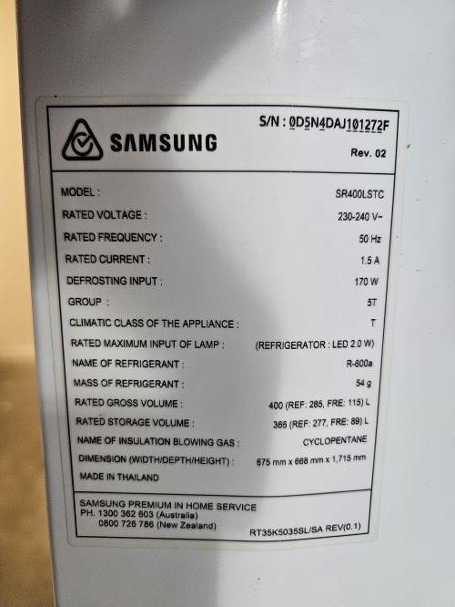 Second-hand Samsung 400L Top Mount Fridge - Photo 7)