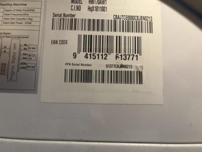 Second-hand Haier 7kg Top Load Washing Machine - Photo 7)