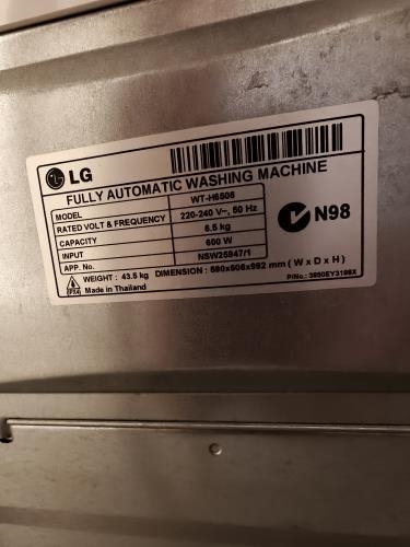 Second-hand LG 6.5kg Top Load Washing Machine - Photo 7)