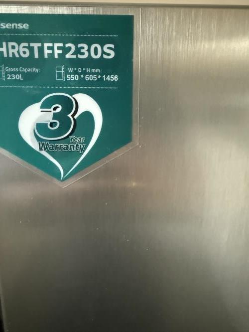 Second-hand Hisense 230L Top Mount Fridge - Photo 7)