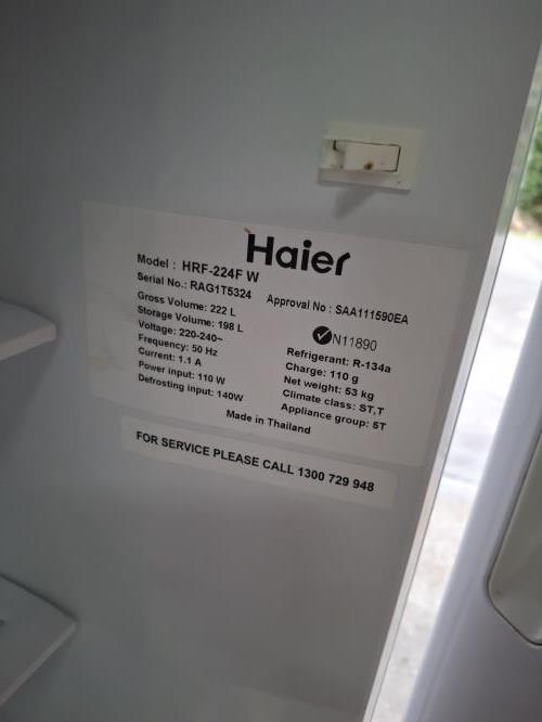 Second-hand Haier 222L Top Mount Fridge - Photo 7)