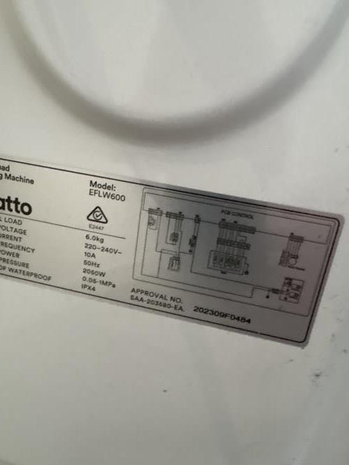 Second-hand Esatto 6kg Front Load Washing Machine - Photo 7)