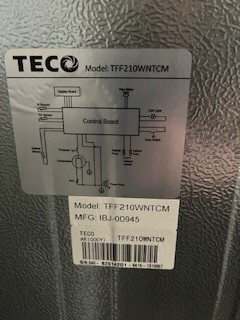 Second-hand TECO 207L Top Mount Fridge - Photo 7)