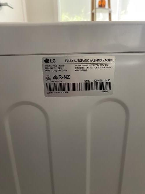 Second-hand LG 7.5kg Front Load Washing Machine - Photo 7)