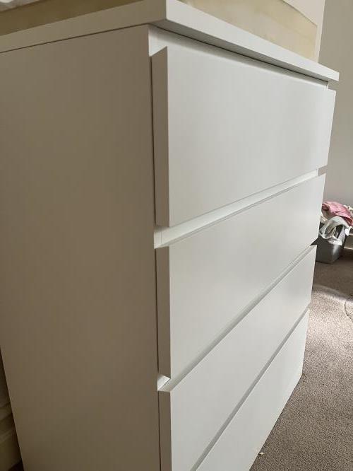 Second-hand IKEA Malm 4 Drawer Chest of Drawers - Photo 7)