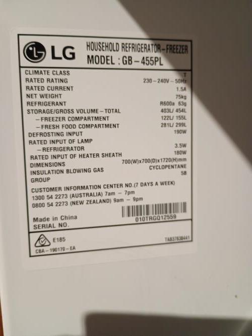 Second-hand LG 420L Bottom Mount Fridge - Photo 7)