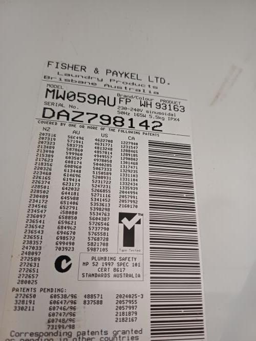 Second-hand Fisher & Paykel 5.5kg Top Load Washing Machine - Photo 7)