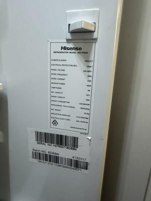 Second-hand Hisense 350L Top Mount Fridge - Photo 7)